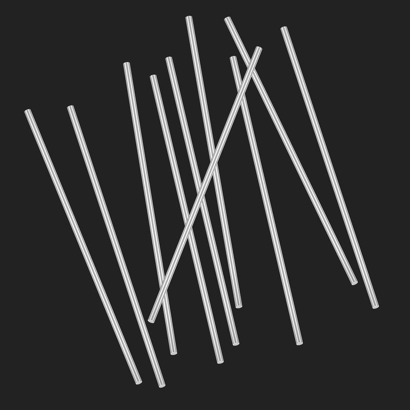 DYWISHKEY 20 Pieces 2.5mm x 100mm Aluminum Rods, Metal Solid Shaft Rods, Lathe Bar Stock for DIY Craft Making - Image 5